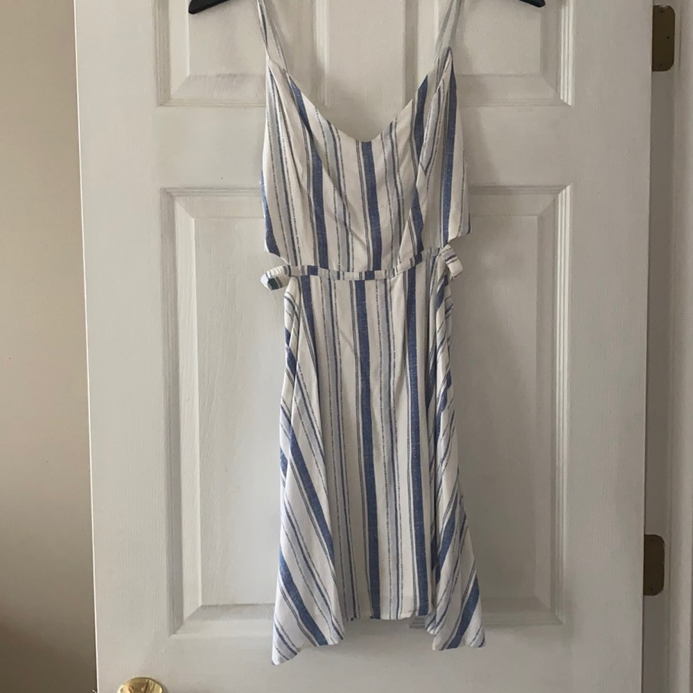 Blue and white striped hollister dress
